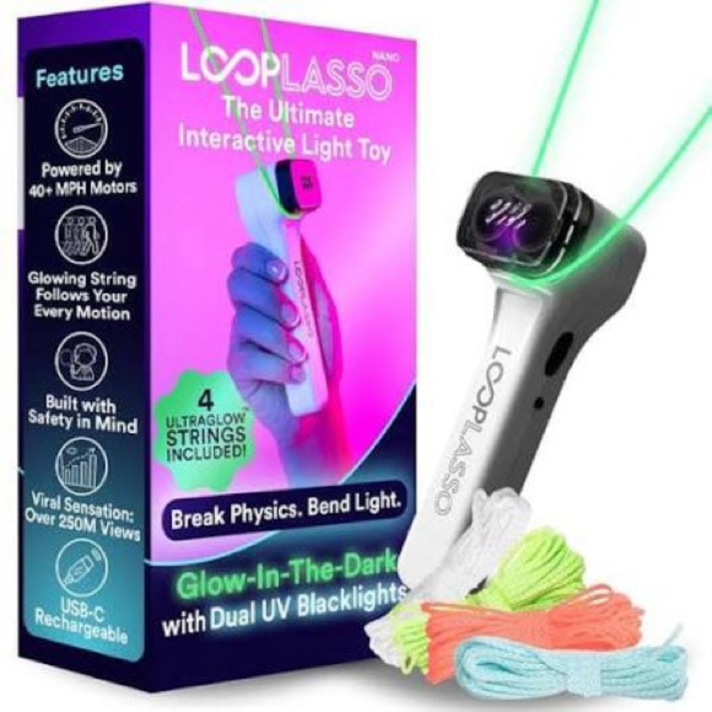 Loop Lasso NANO: The Original Glow-In-The-Dark String Shooter